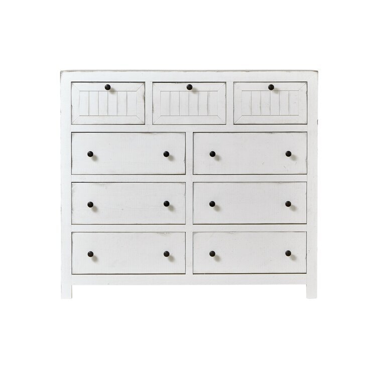 Sargent 9 Drawer 54'' W Solid Wood Dresser