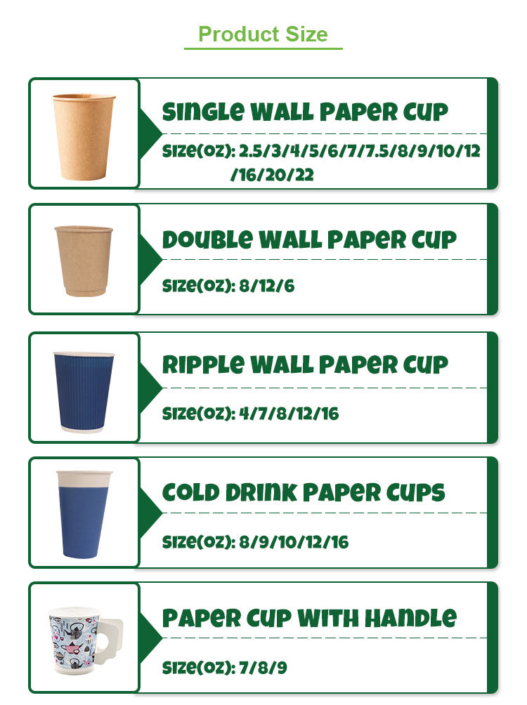 Customizable Kraft Paper Cups