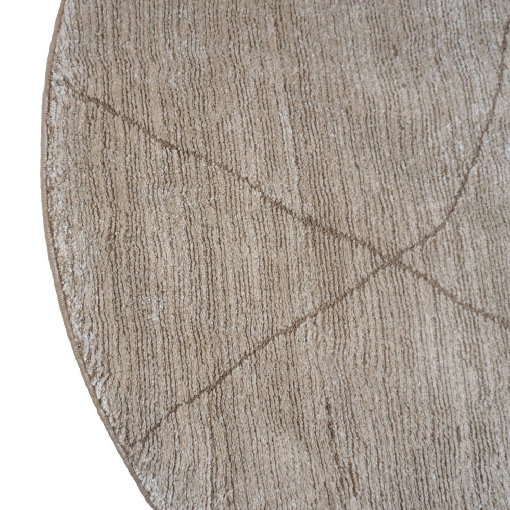 Vloerkleed Nica Beige - Rond ø280 cm