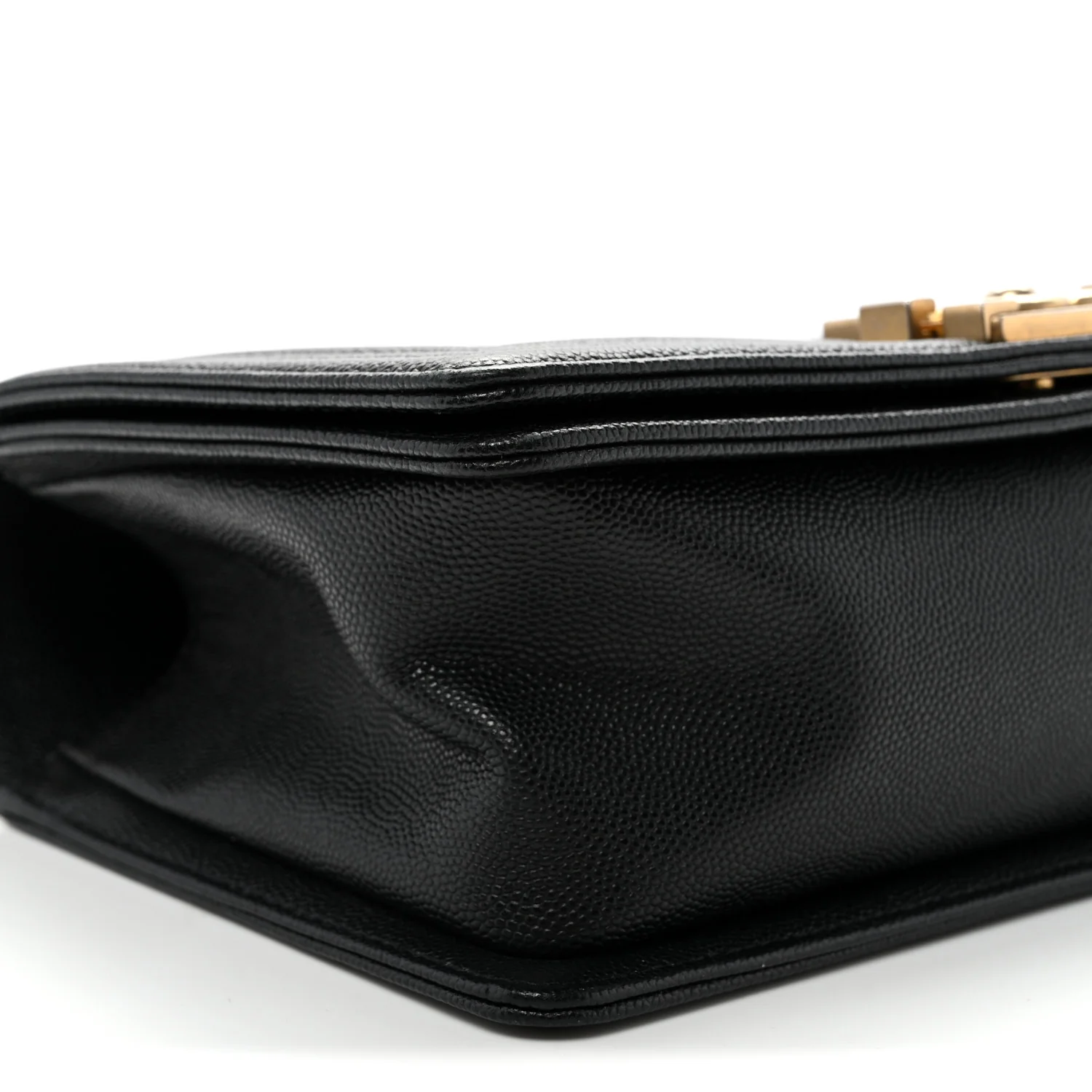 Caviar Quilted Medium Boy Flap Black - Top Club