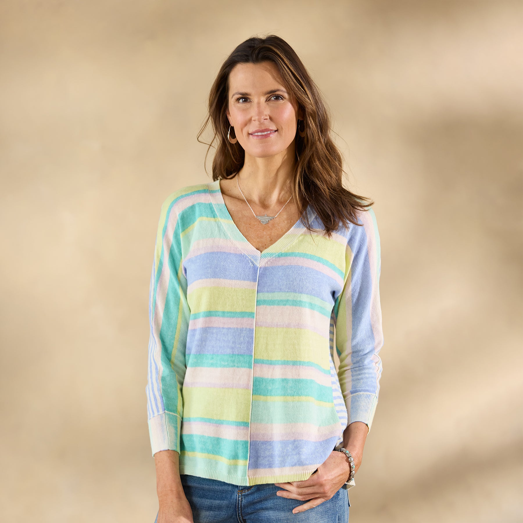 Johanna Striped Sweater - Sundance Living