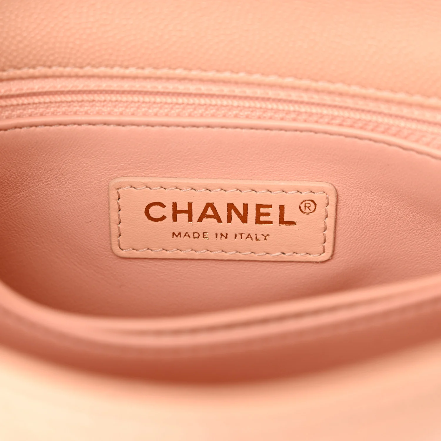 Caviar Quilted Mini Coco Handle Flap Light Pink - Top Club