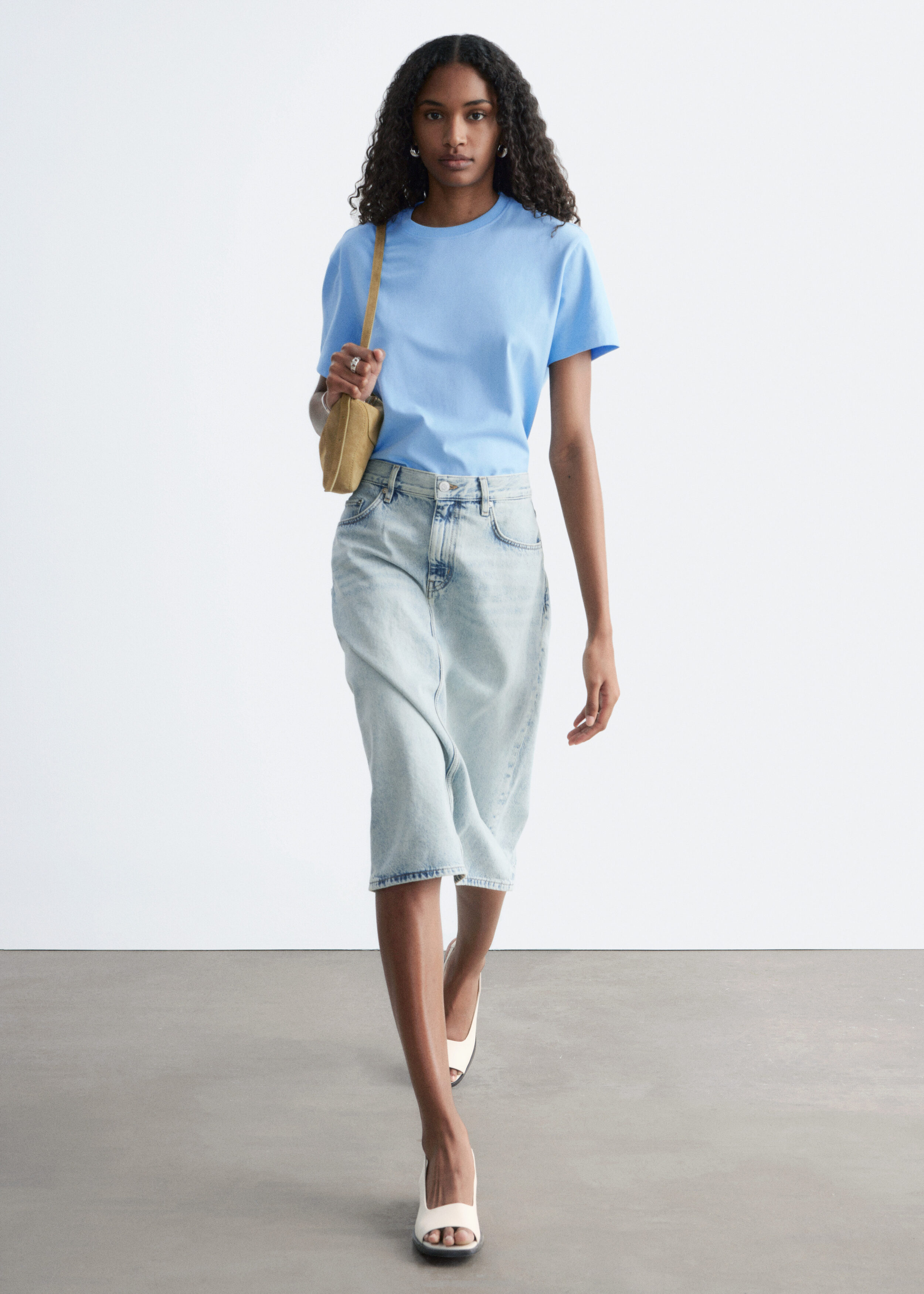 & Other Stories COTTON CREW-NECK T-SHIRT