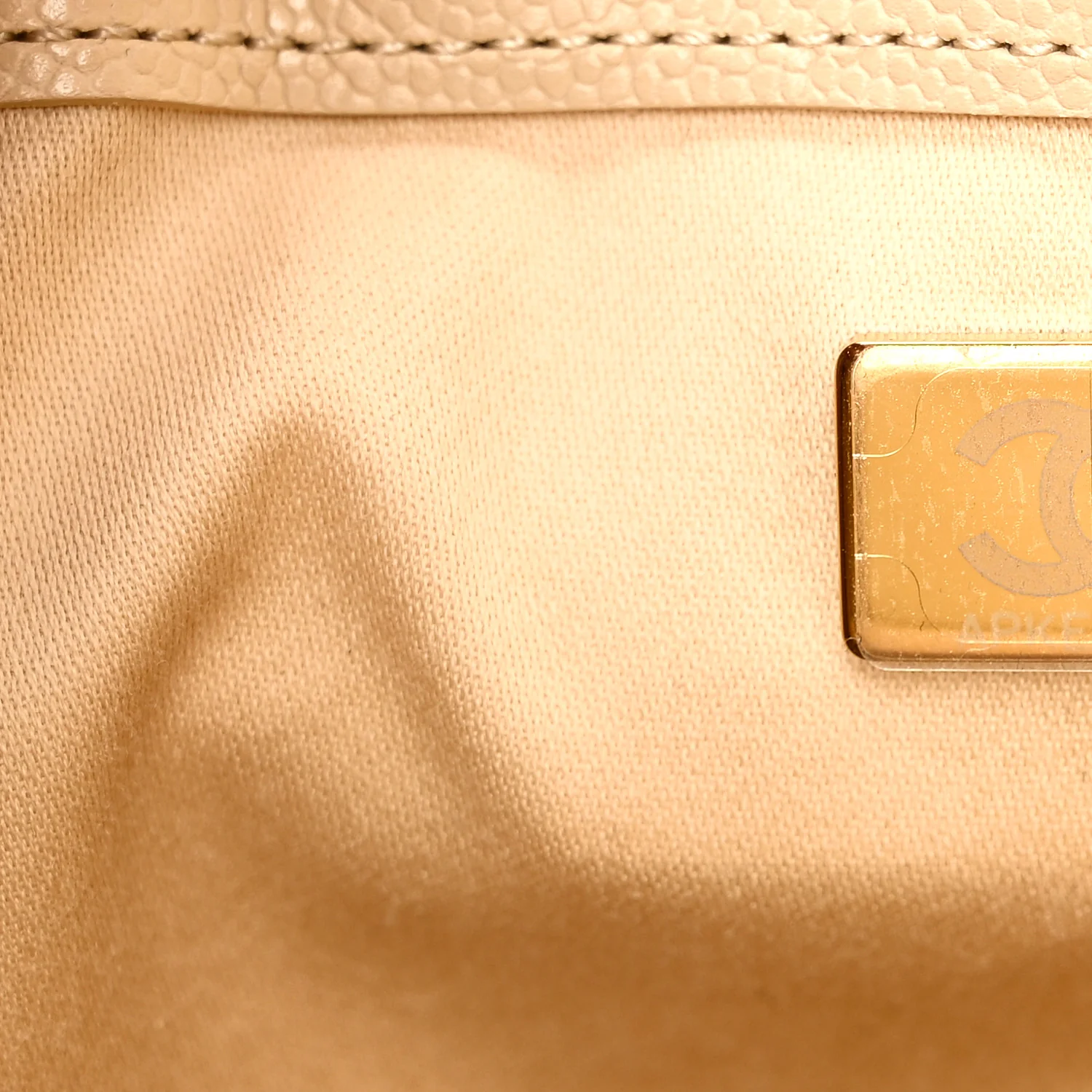 Caviar Quilted Small Chanel 25 Handbag Light Beige - Top Club