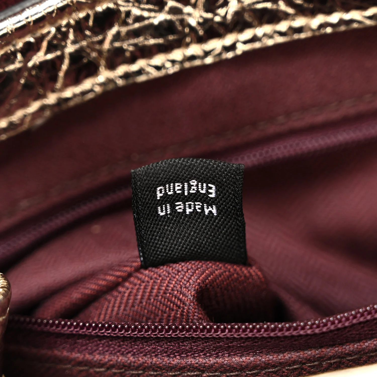 Metallic Crinkled Calfskin Medium Alexa Gold - Top Club