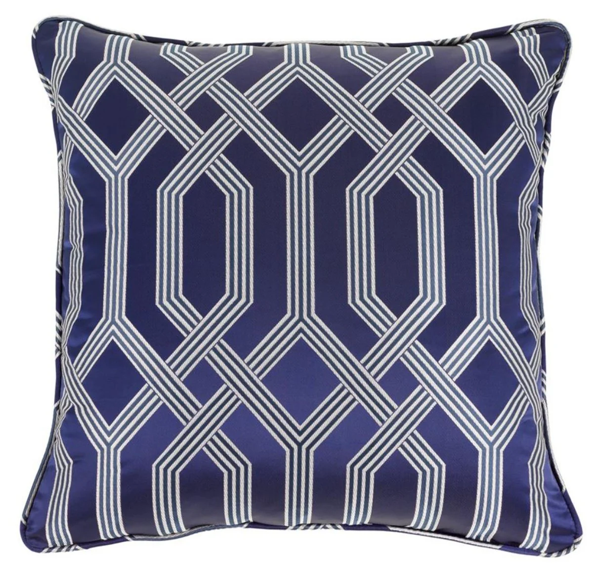 Luxury cushion blue with pattern 60 x 60 cm - luxury accessories