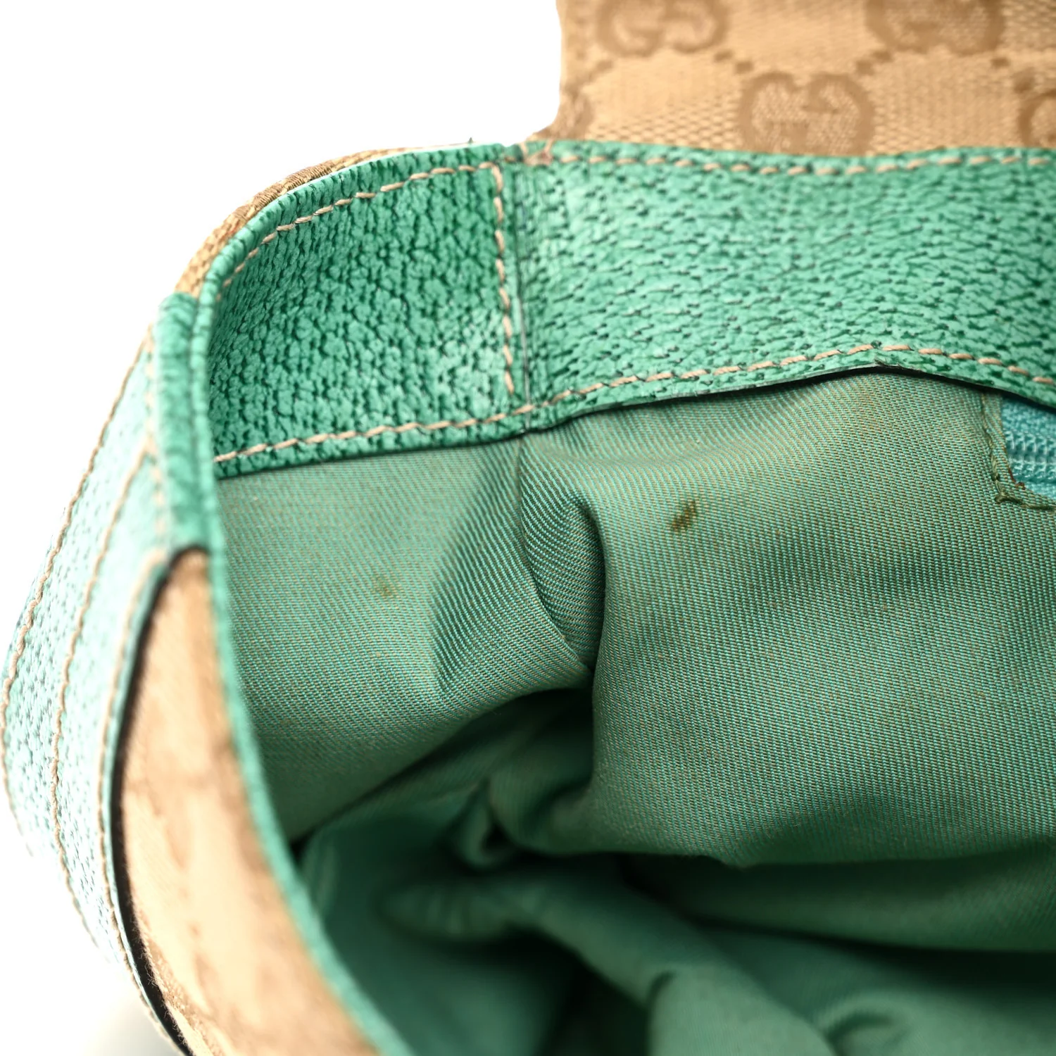 Monogram Satchel Bag Turquoise - Top Club