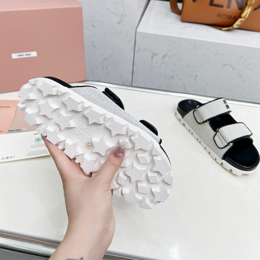 MiuMiu Canvas slides - Top Club