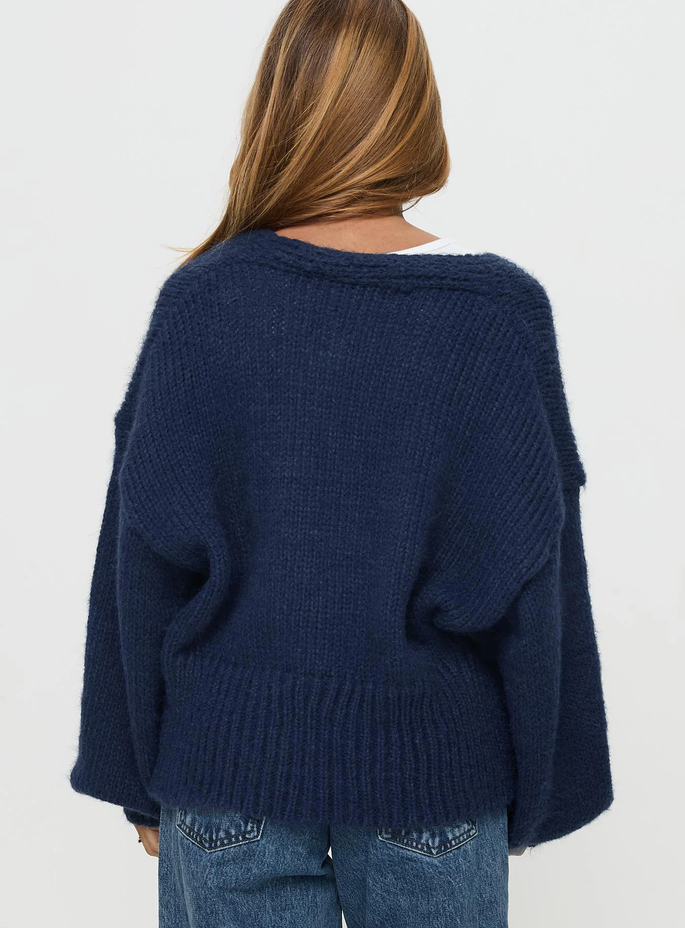 Yasmyn Knit Cardigan Royal Blue