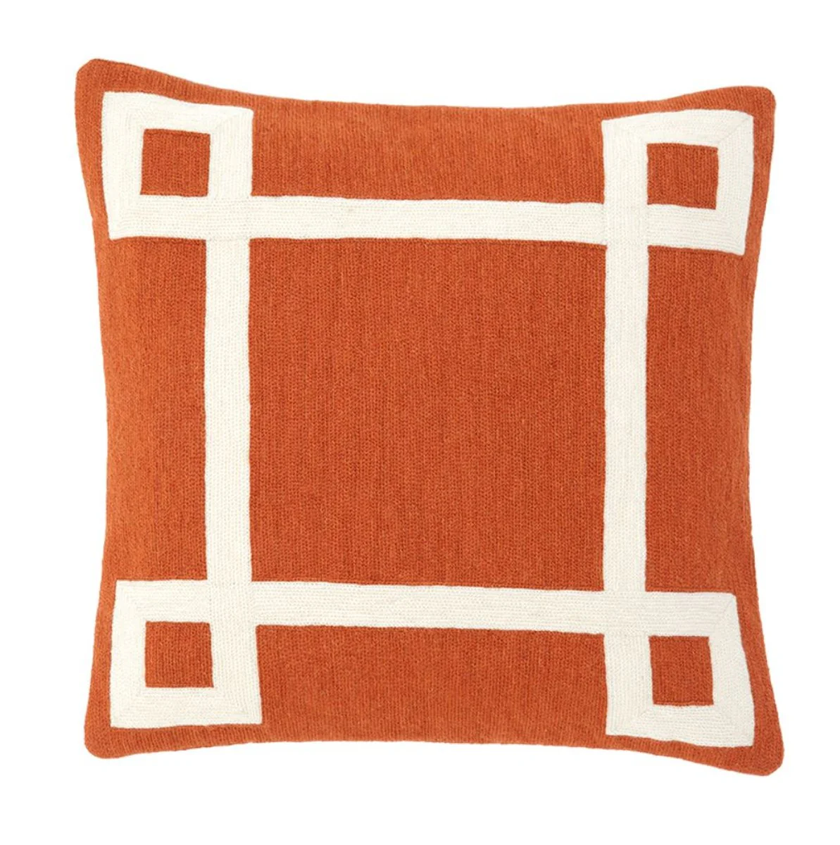 Designer decorative cushion orange 50 x H. 50 cm - luxury cushion