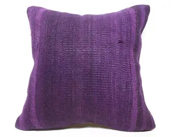 Kussen kelim Vintage Purple stripe 50x50