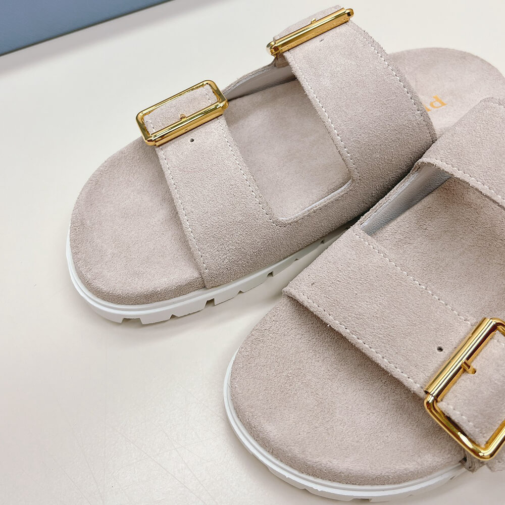 PRADA Suede strap slides - Top Club