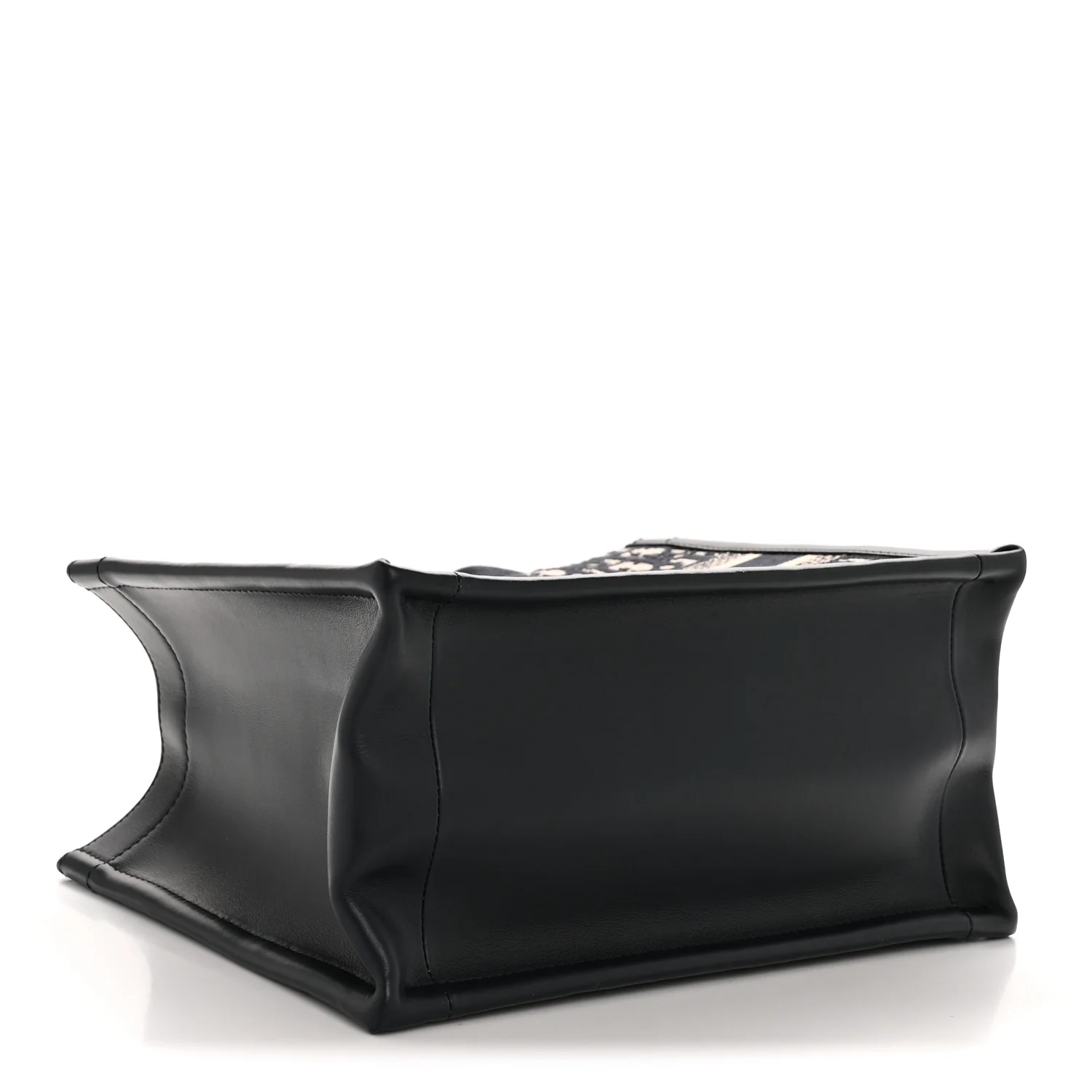 Oblique Calfskin Small Book Tote With Strap Blue Multicolor - Top Club
