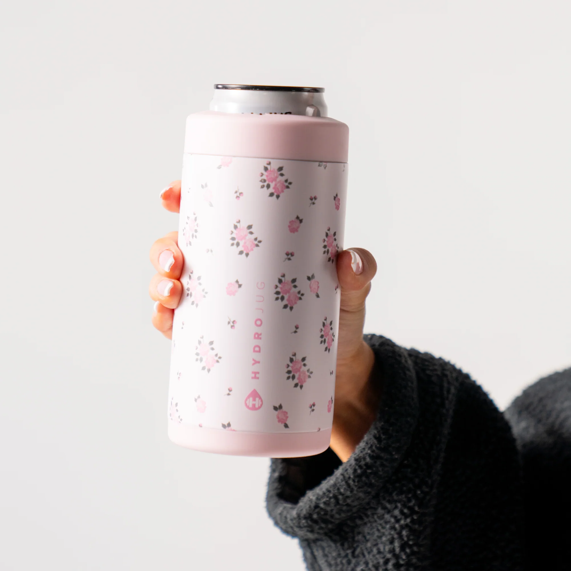 Can Cooler 16oz FreeSip® Stainless Steel Water Bottle - Wildrose