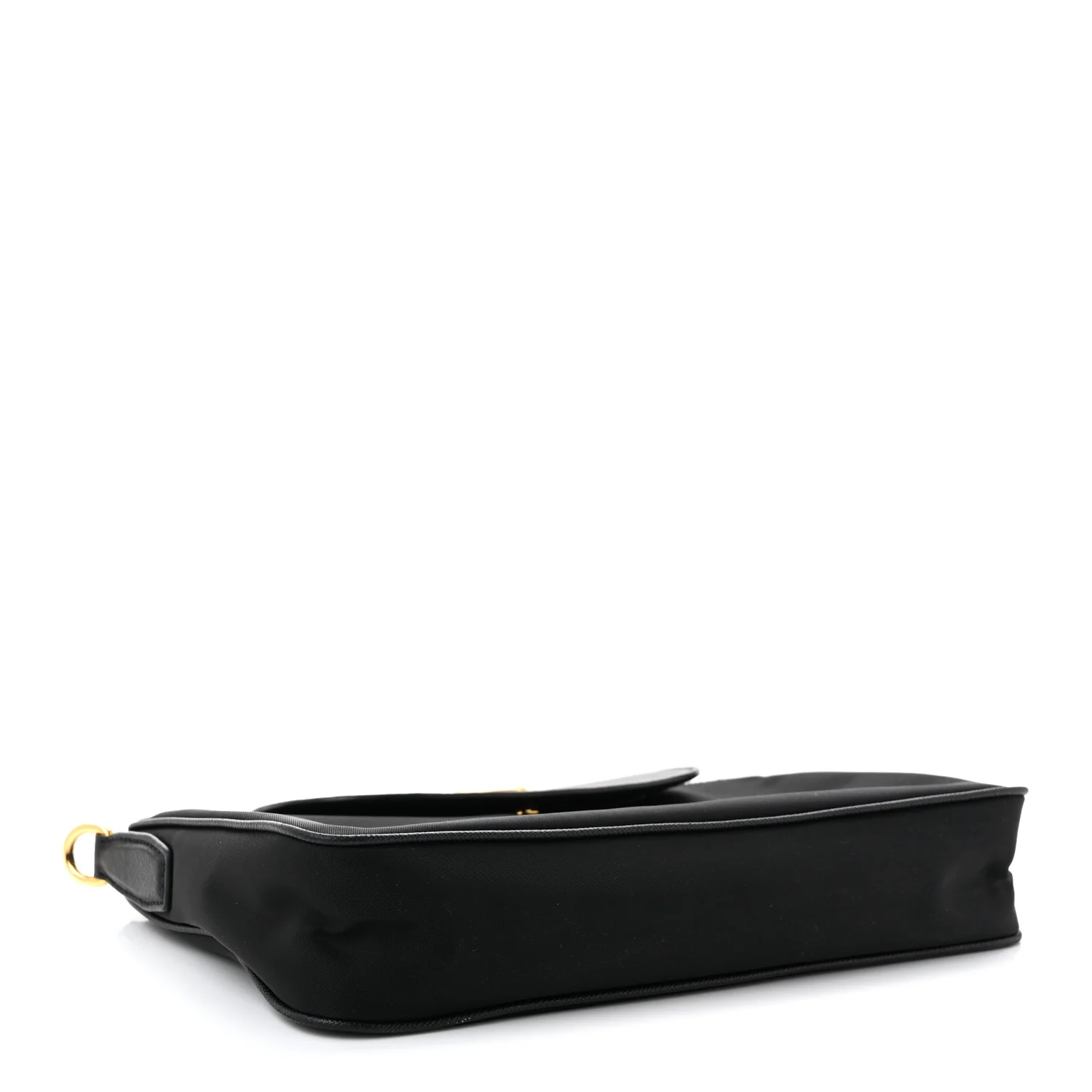 Tessuto Nylon Saffiano Crossbody Bag Black - Top Club