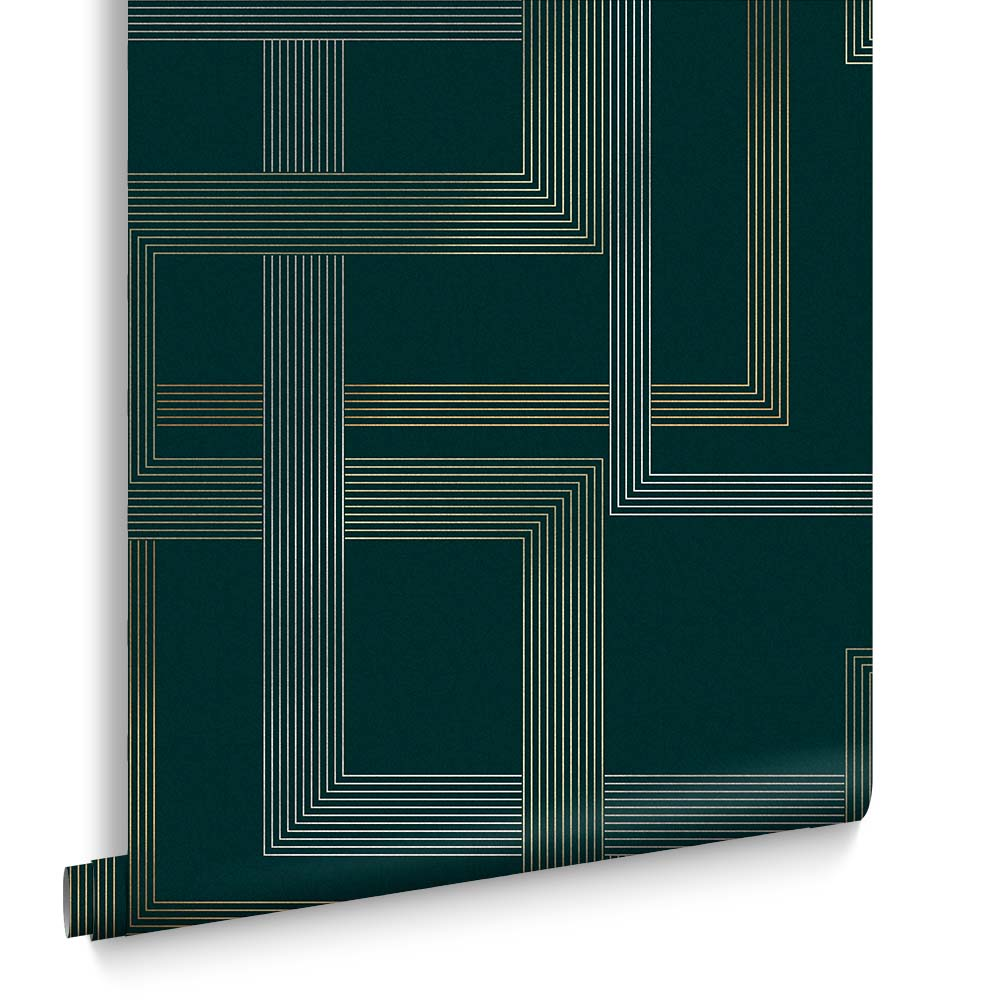 Graham & Brown vliesbehang Entwine Emerald Graham & Brown  vliesbehang  Entwine Emerald