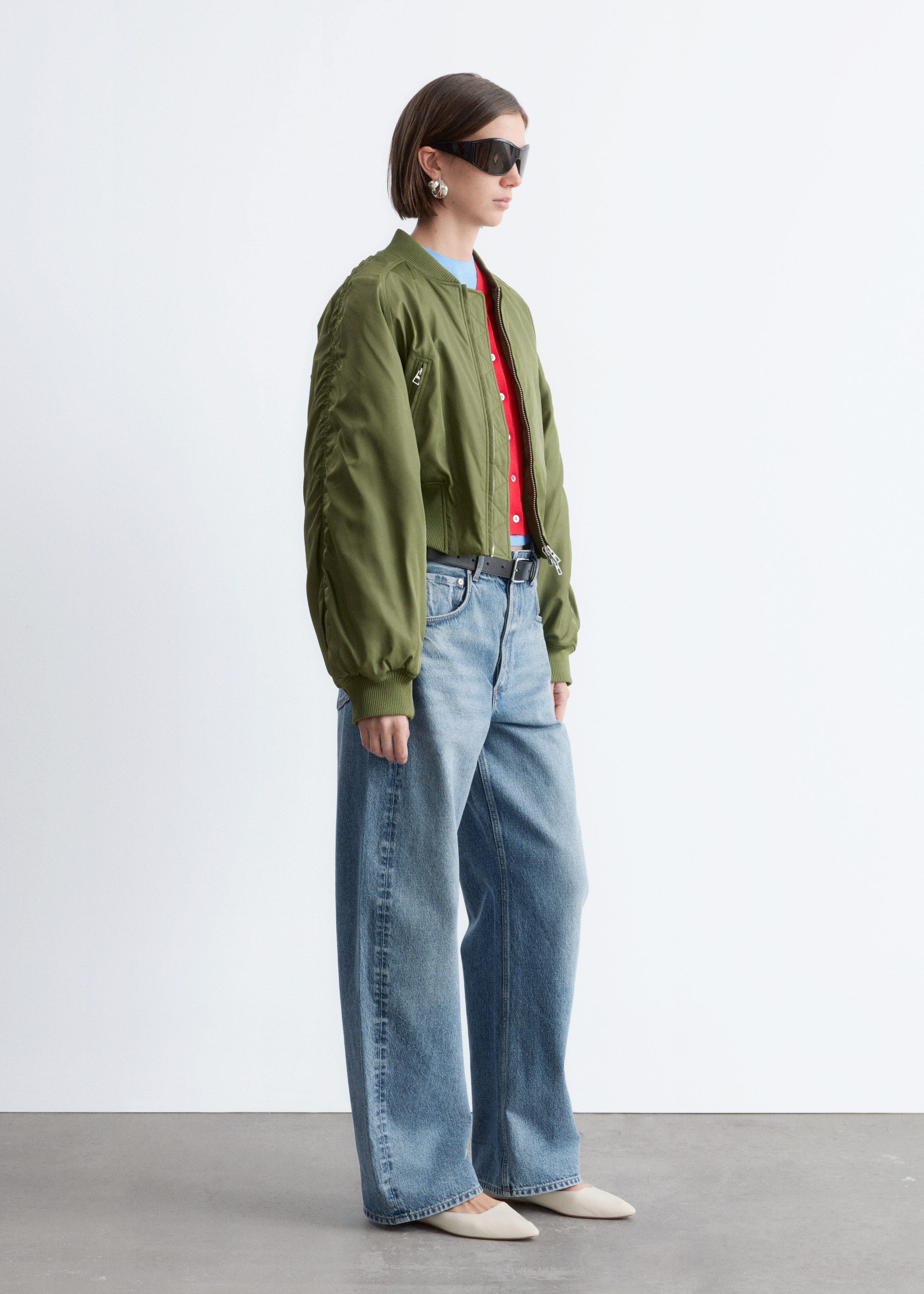 & Other Stories CROPPED BOMBER JACKET