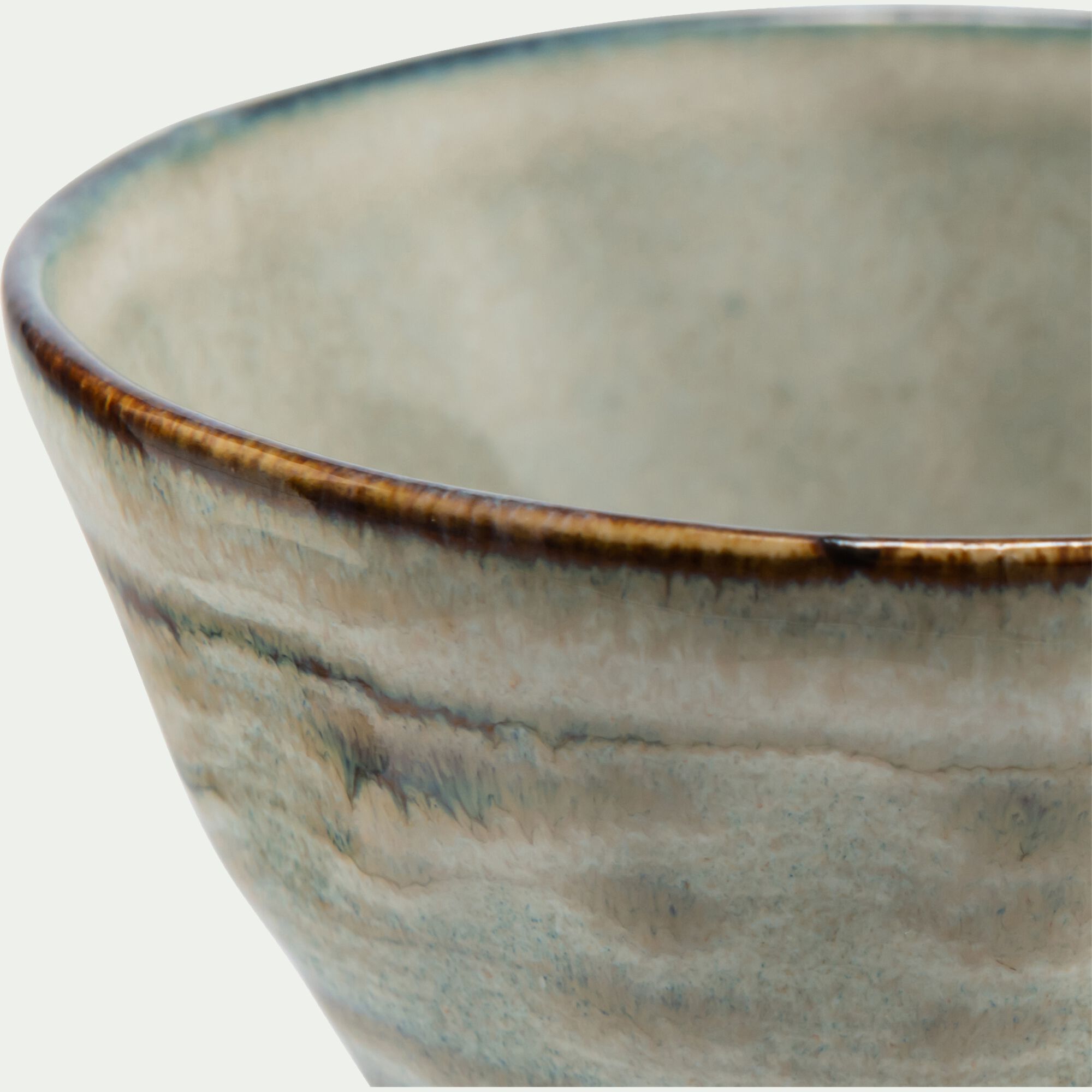 COLORIDO - Coupelle conique en grès réactif D10,5cm - gris