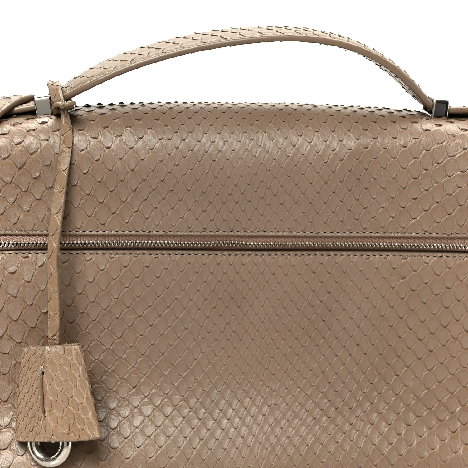 Matte Snakeskin Extra Pocket L27 Grey - Top Club
