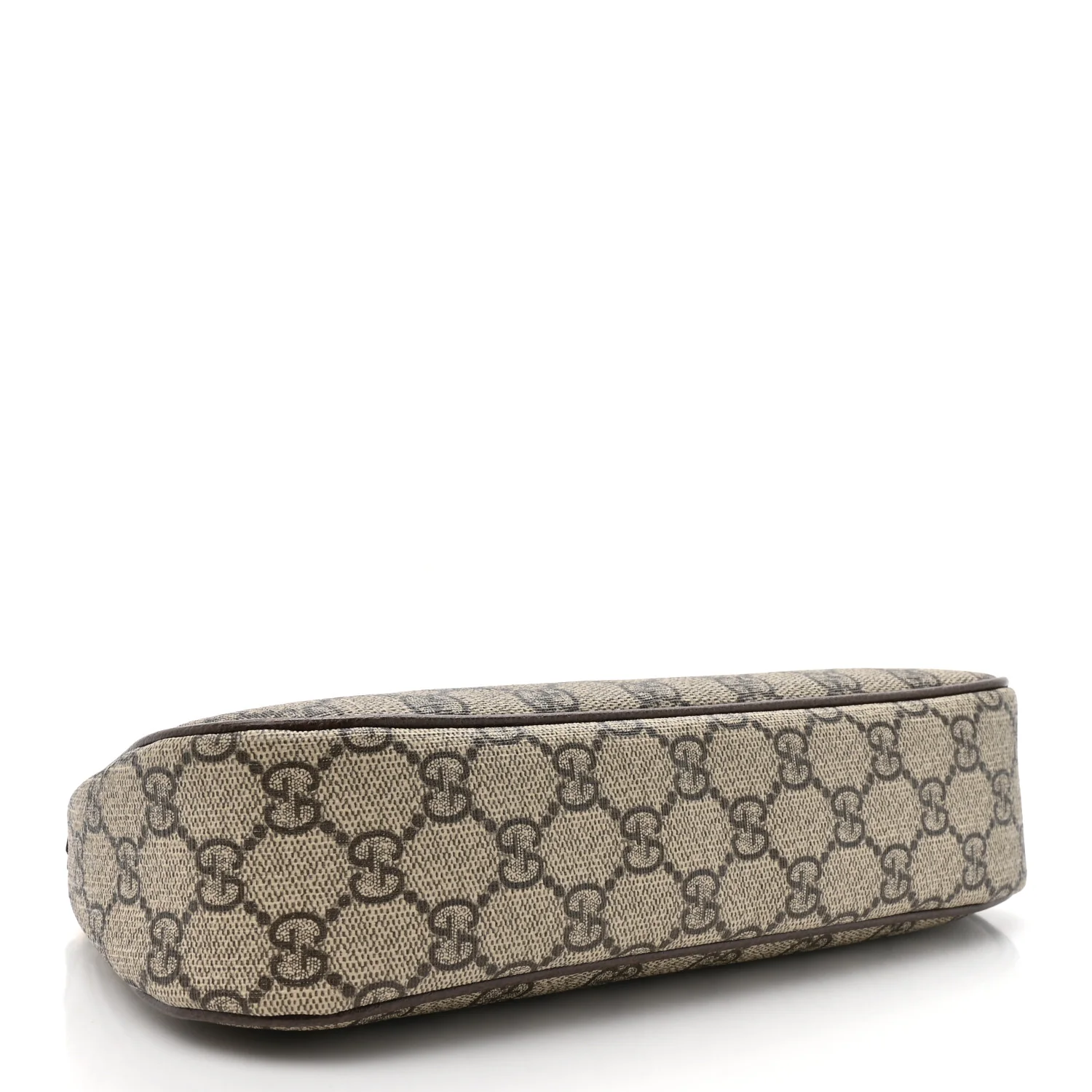 GG Supreme Monogram Textured Dollar Calfskin Web Small Ophidia GG Handbag Beige Ebony New Acero - Top Club