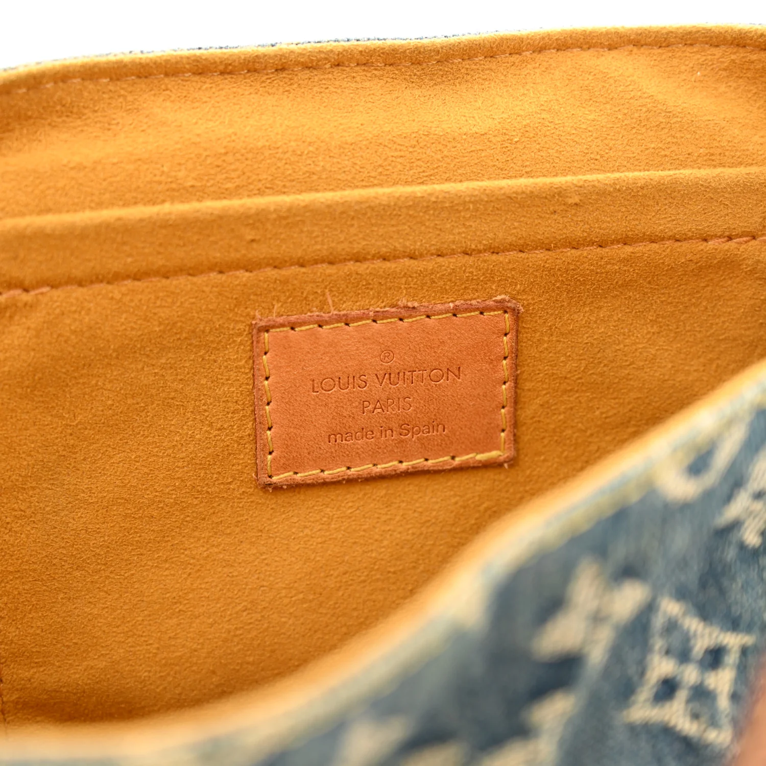 Monogram Denim Mini Pleaty Blue - Top Club