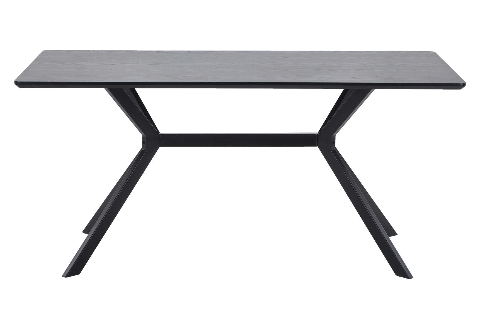 Eettafel Bruno rechthoek 160x90cm - zwart