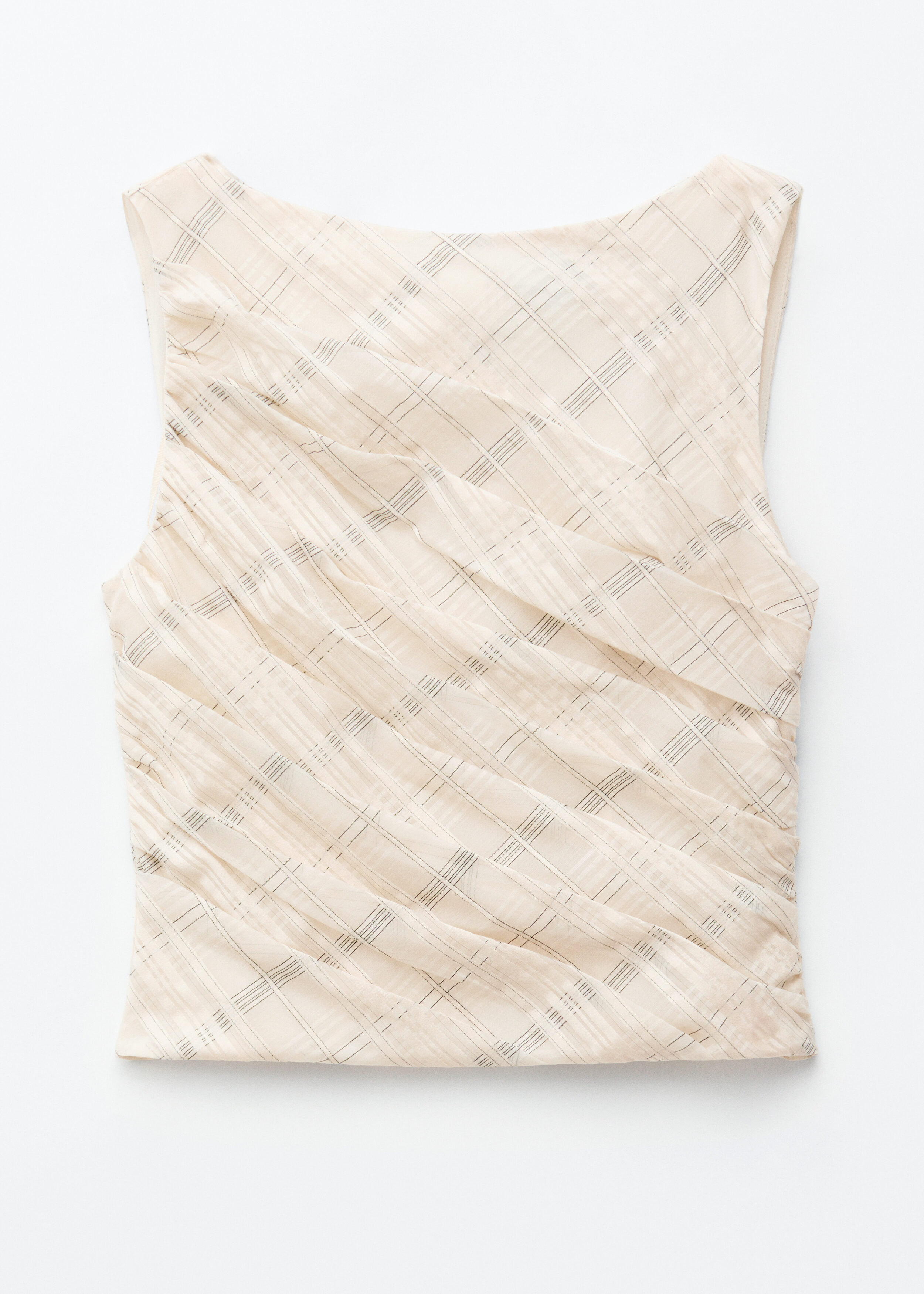 & Other Stories TEXTURED BOATNECK TOP