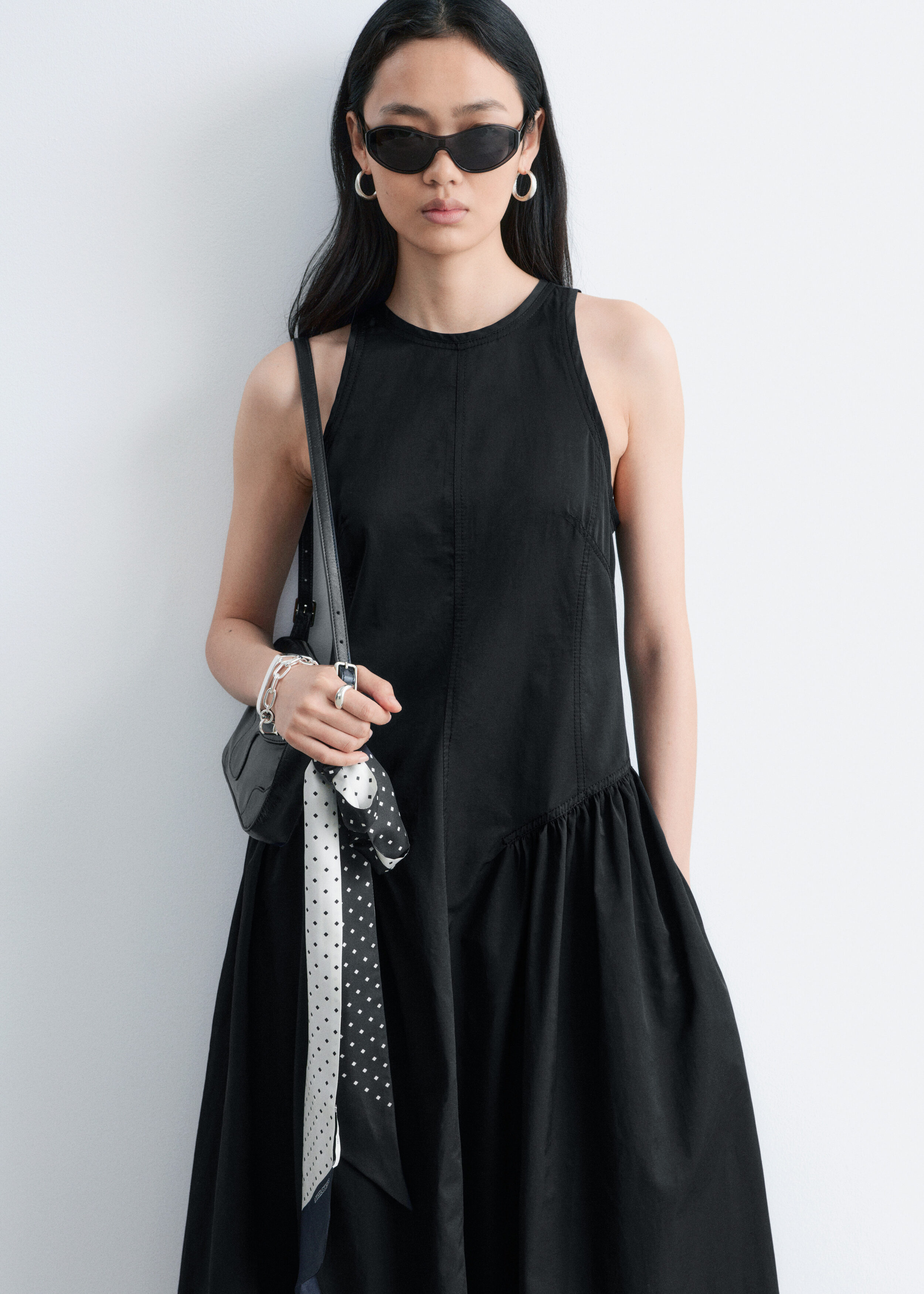 & Other Stories FLARED MIDI DRESS