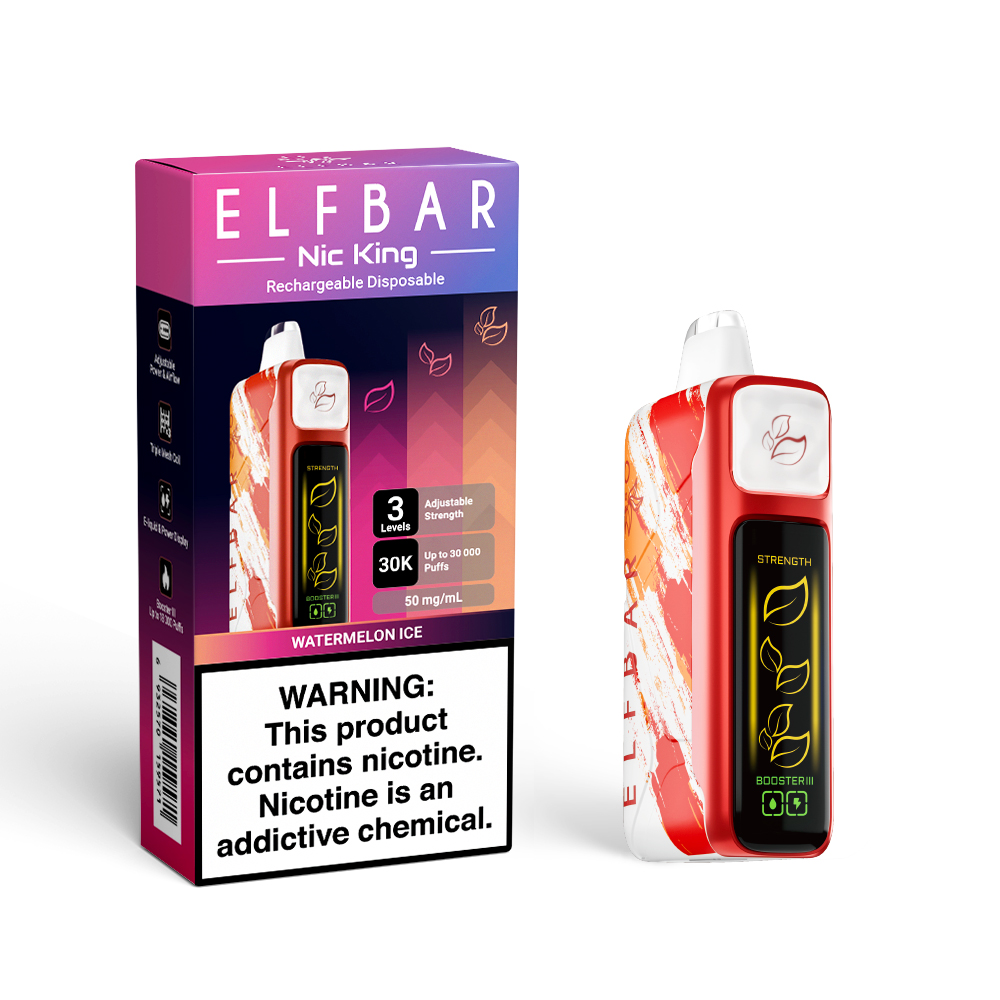 ELFBAR NIC KING 30K Rechargeable Disposable Vape (All Flavours)