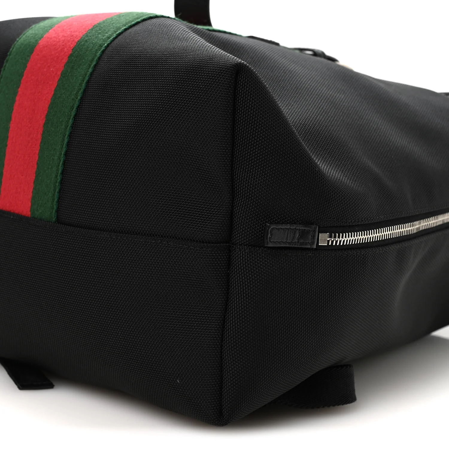 Techno Canvas Web Single Buckle Backpack Black - Top Club