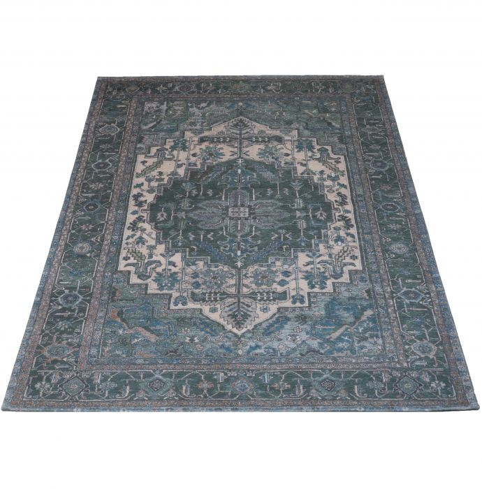 Heris green 160 x 230 cm