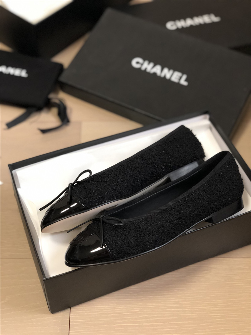 chanel classic bow round toe ballet shoes - Sneaker Replica Workshop