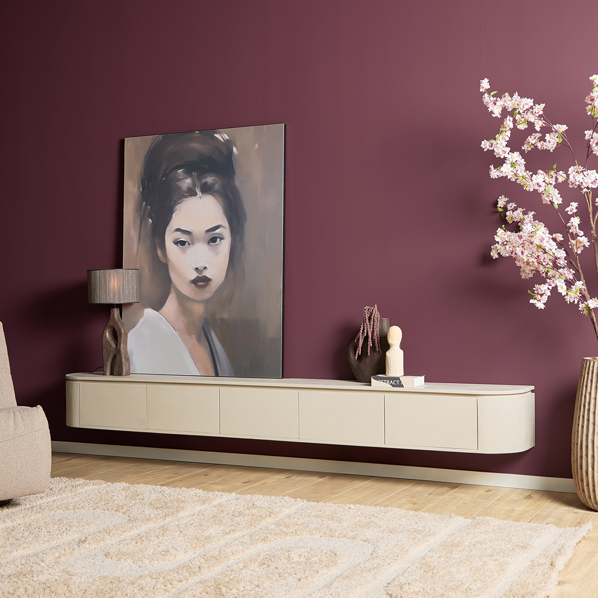 Tv meubel Houdini Witzand 280 cm