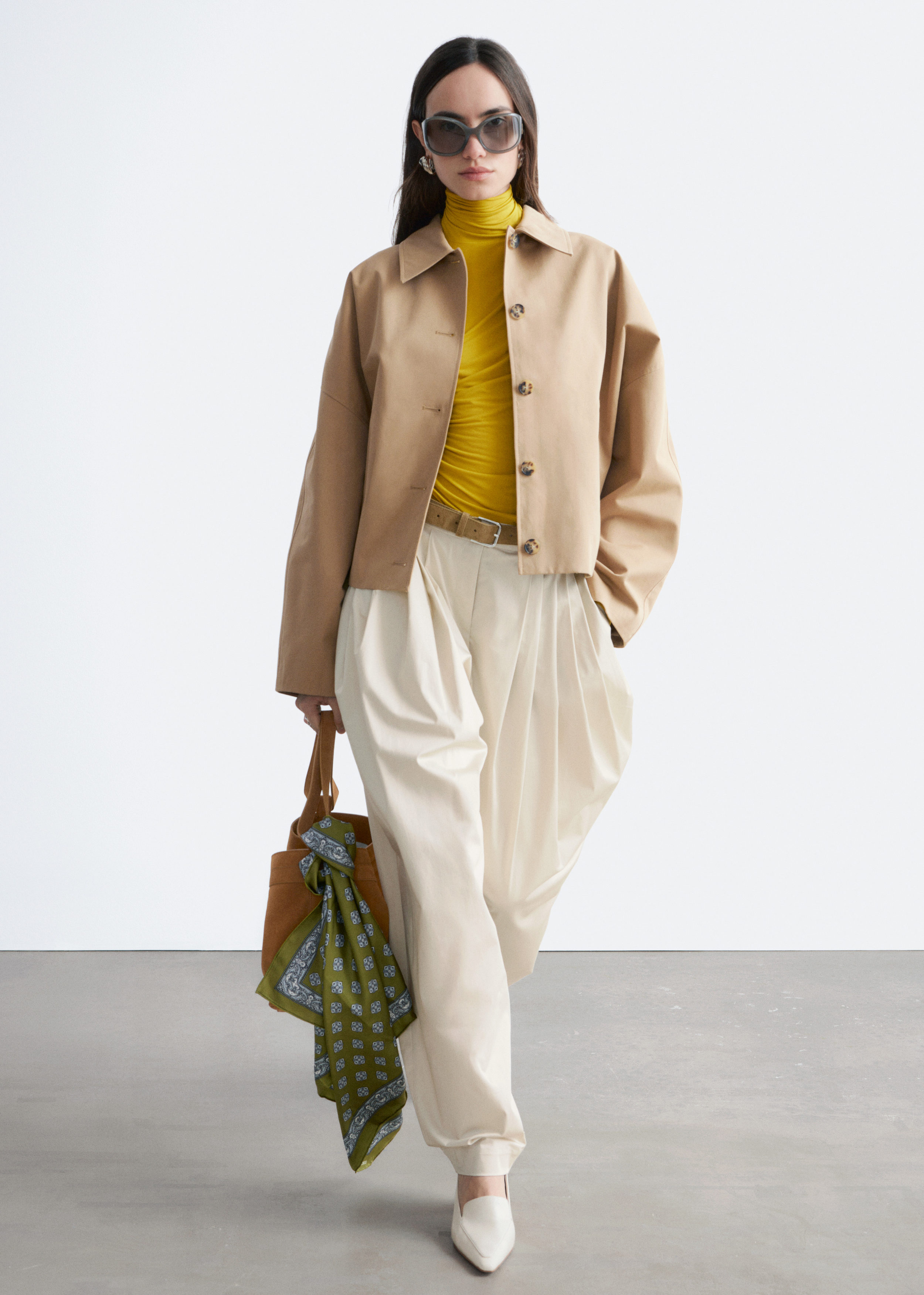 & Other Stories BOXY COTTON JACKET