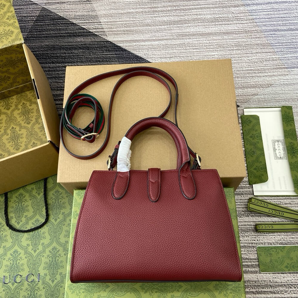 GUCCI SMALL TOTE BAG WITH HOOK CLOSURE - Top Club