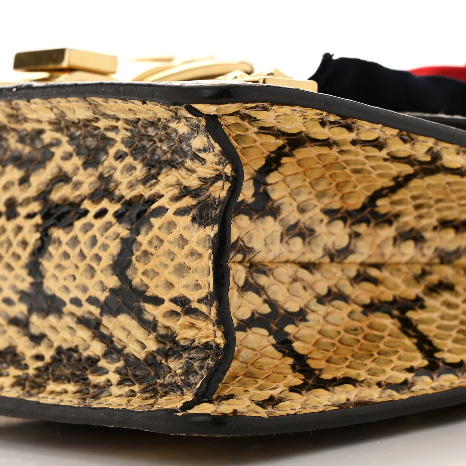 Snakeskin Mini Sylvie Chain Shoulder Bag Roccia - Top Club