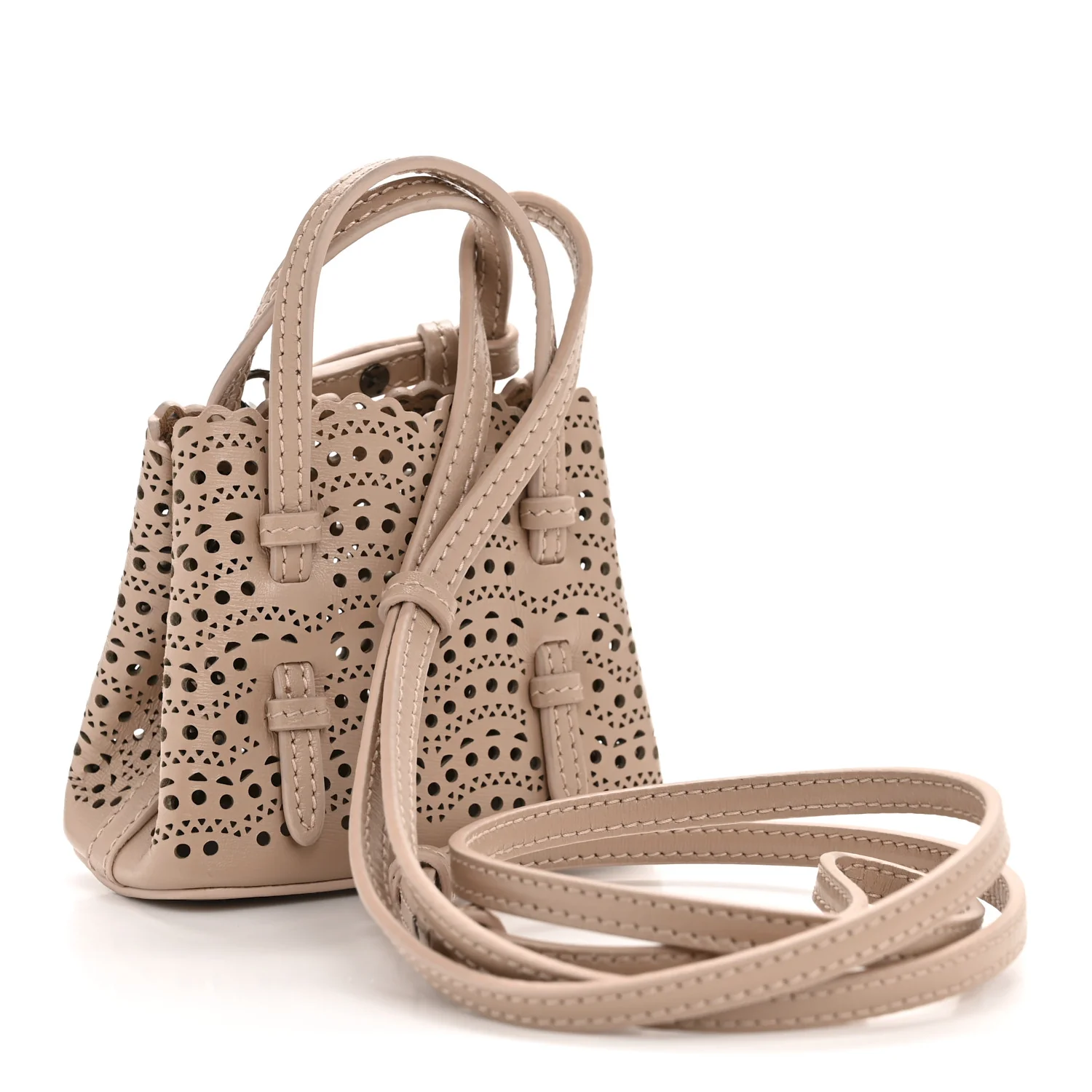 Calfskin Vienne Wave Mini Mina Bag Sable - Top Club