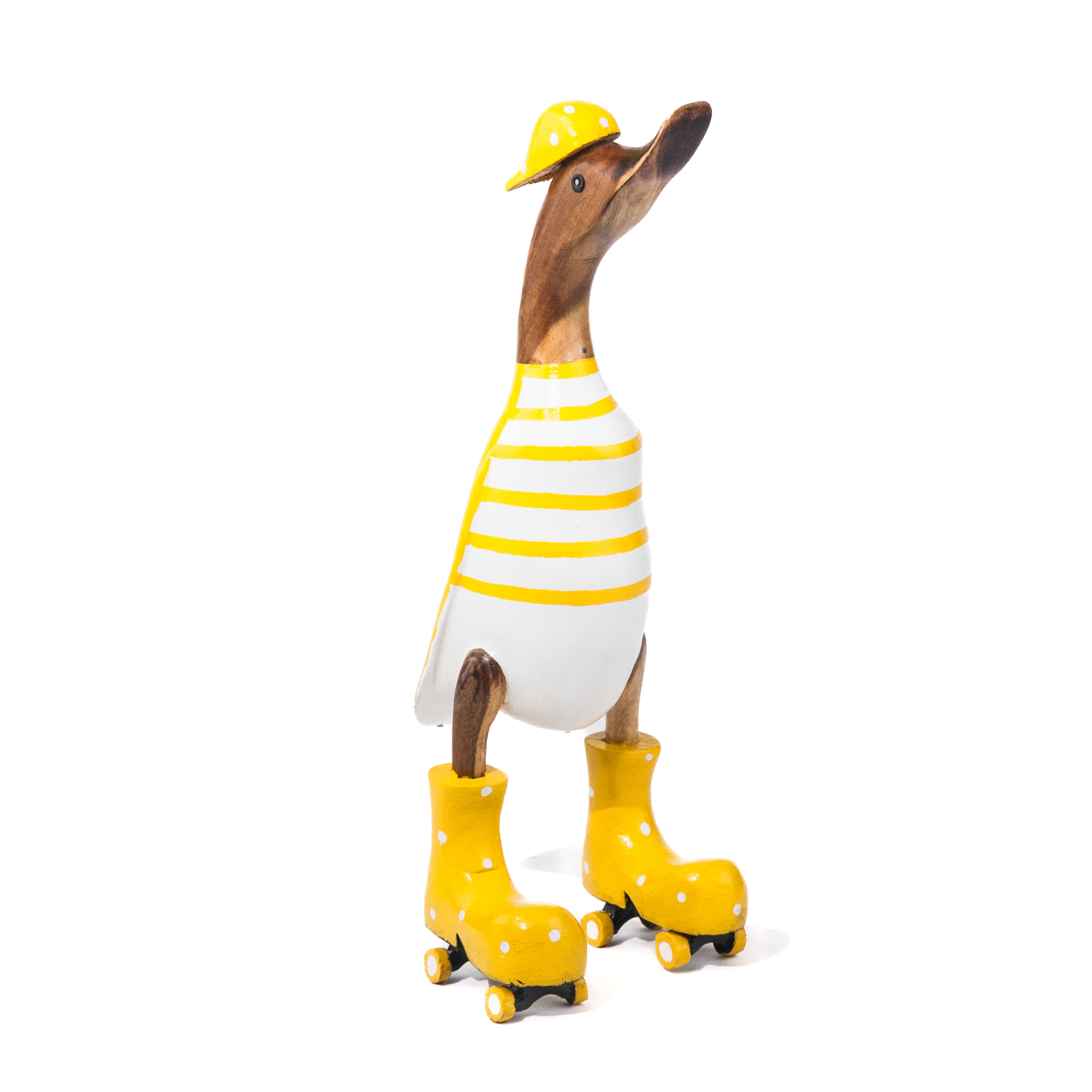 Houten eend roller skates