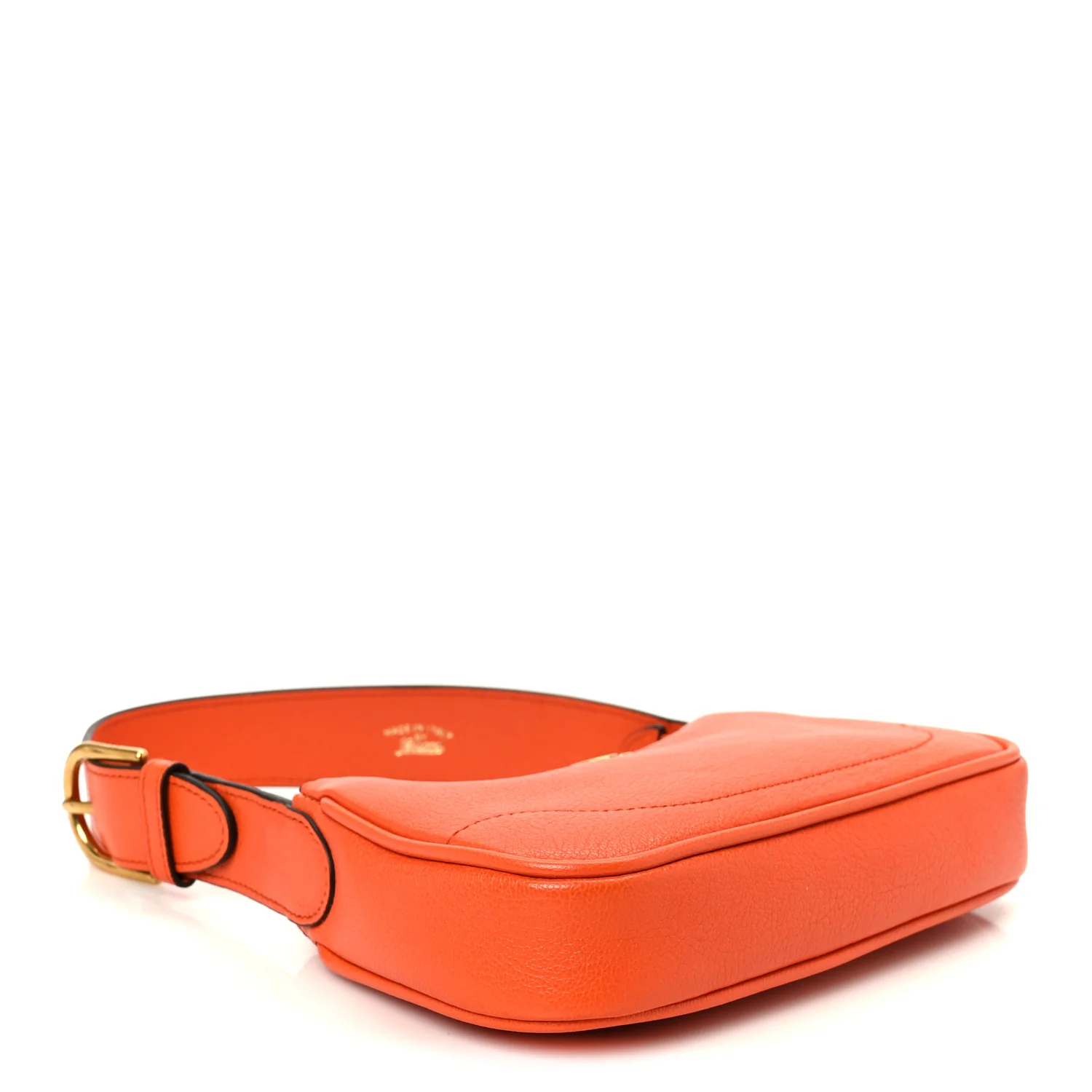 Goatskin Mini Aphrodite Shoulder Bag Orange - Top Club