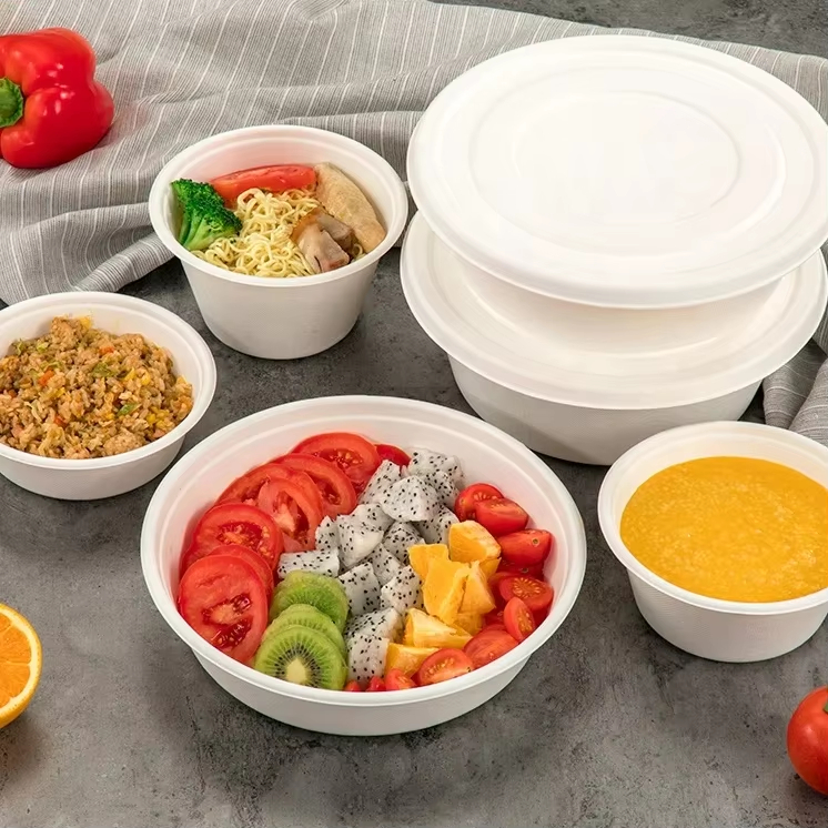 Compostable Bowls – Sustainable, Microwave-Safe, and Leak-Resistant.