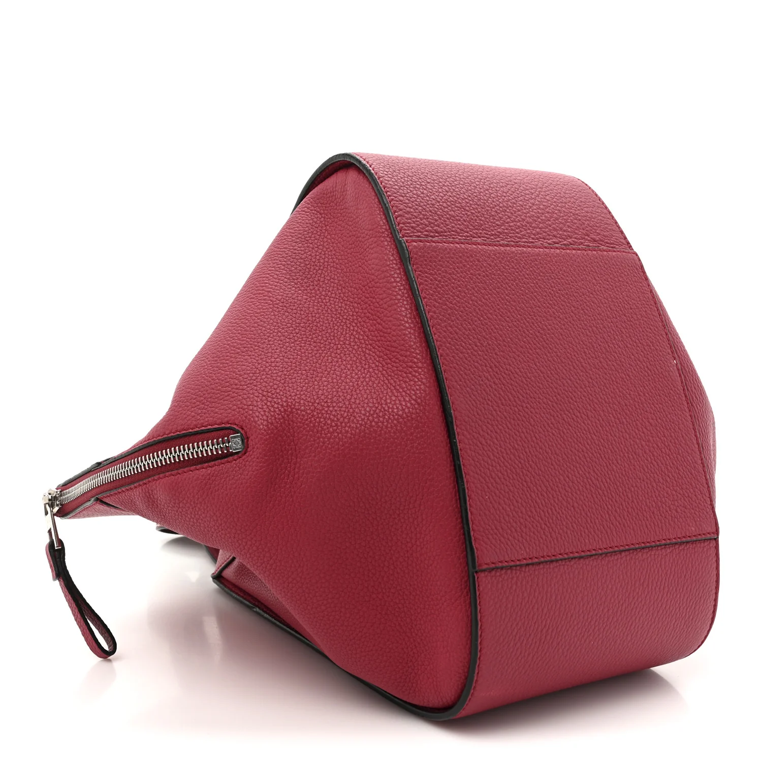 Grained Calfskin Small Hammock Shoulder Bag Raspberry - Top Club
