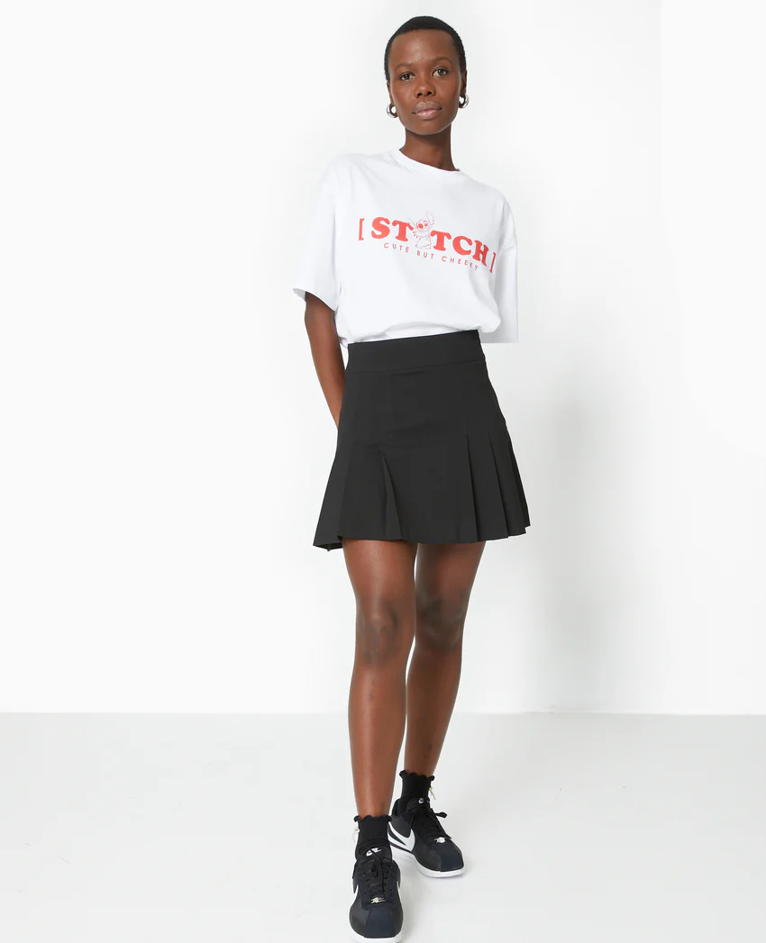Pimkie T-shirt oversize avec prints STITCH