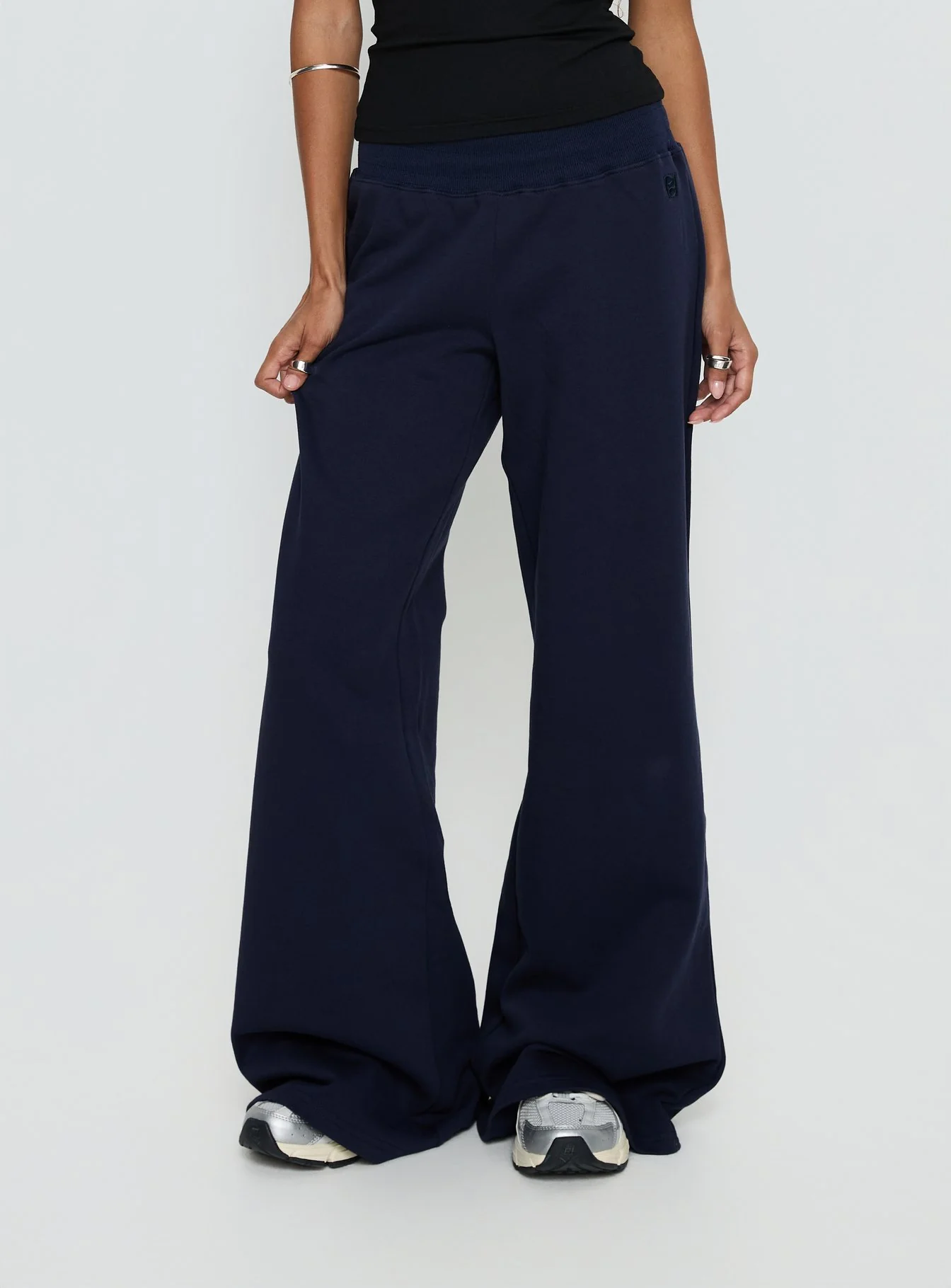 Summits Flared Track Pants Navy