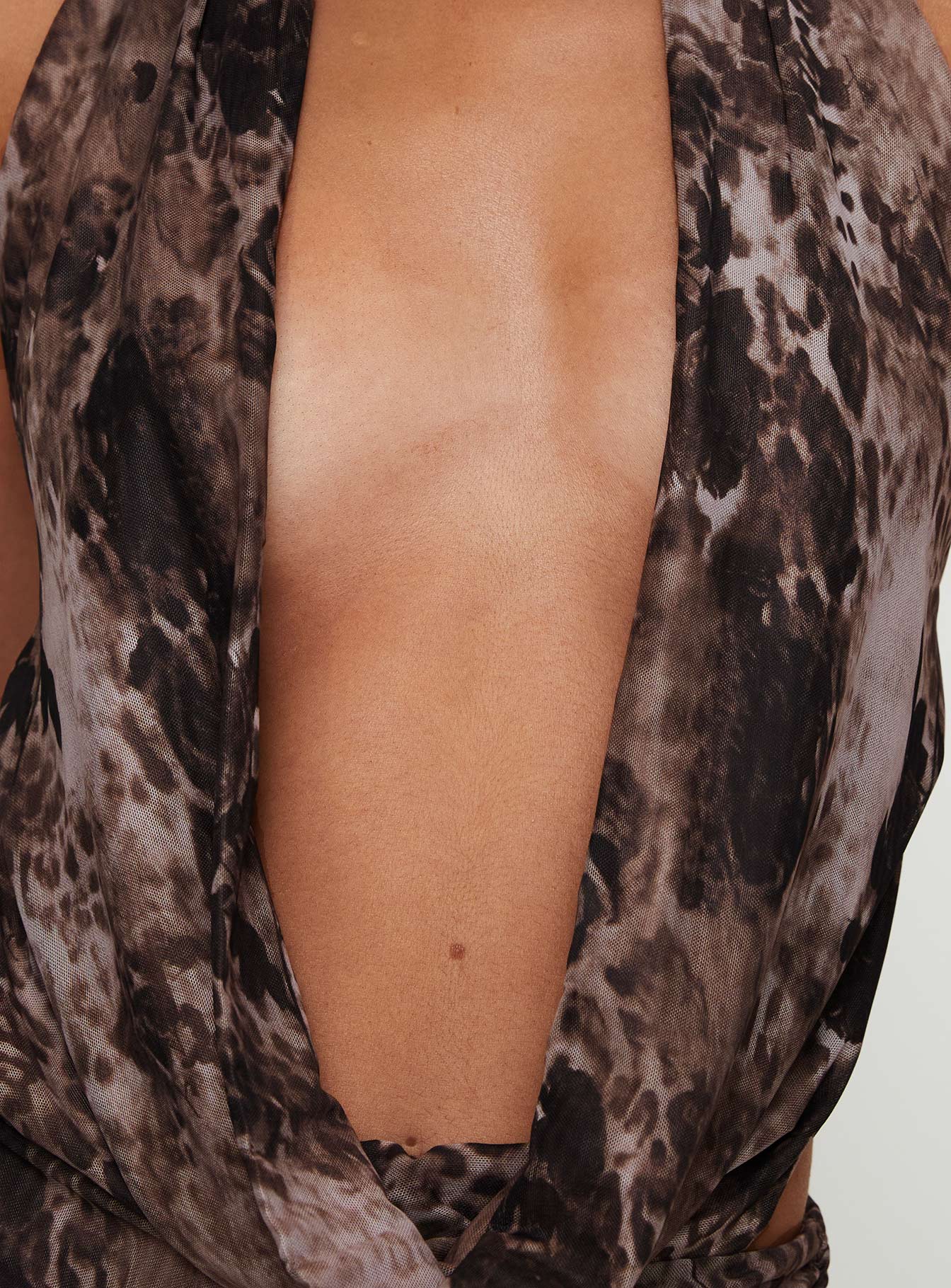 Tigress Halter Mini Dress Animal Multi