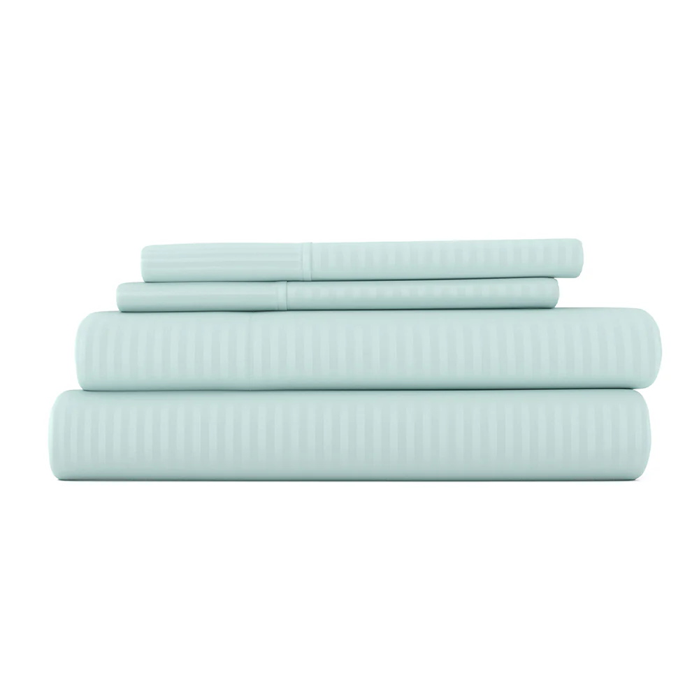 Striped Embossed 4-Piece Sheet Set (Sale)