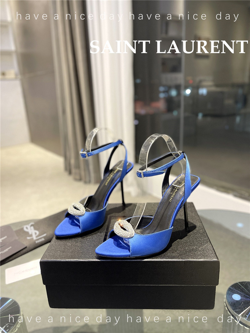 YSL pointed crepe satin slingback pumps - Sneaker Replica Workshop