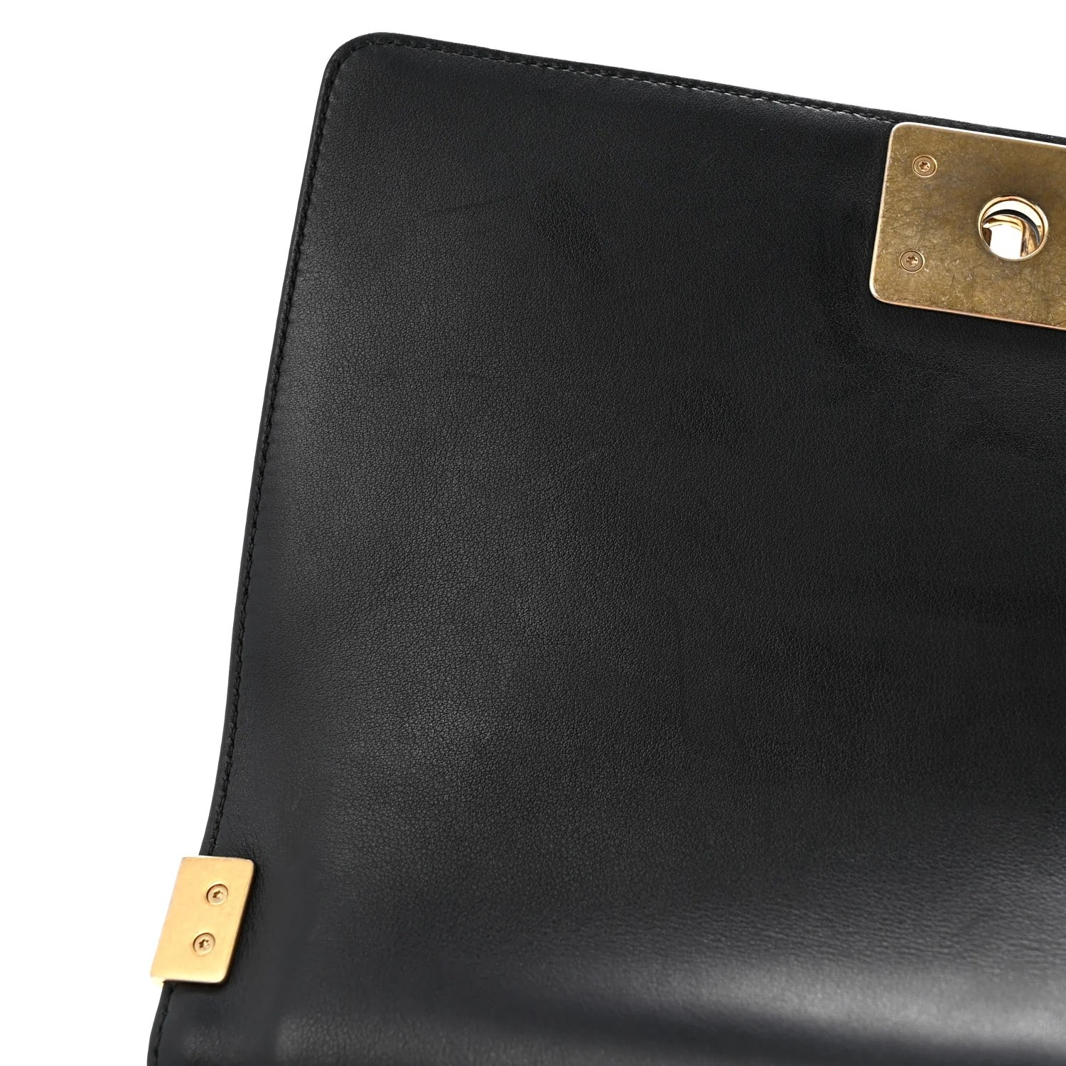 Lambskin Quilted Medium Boy Flap Black - Top Club