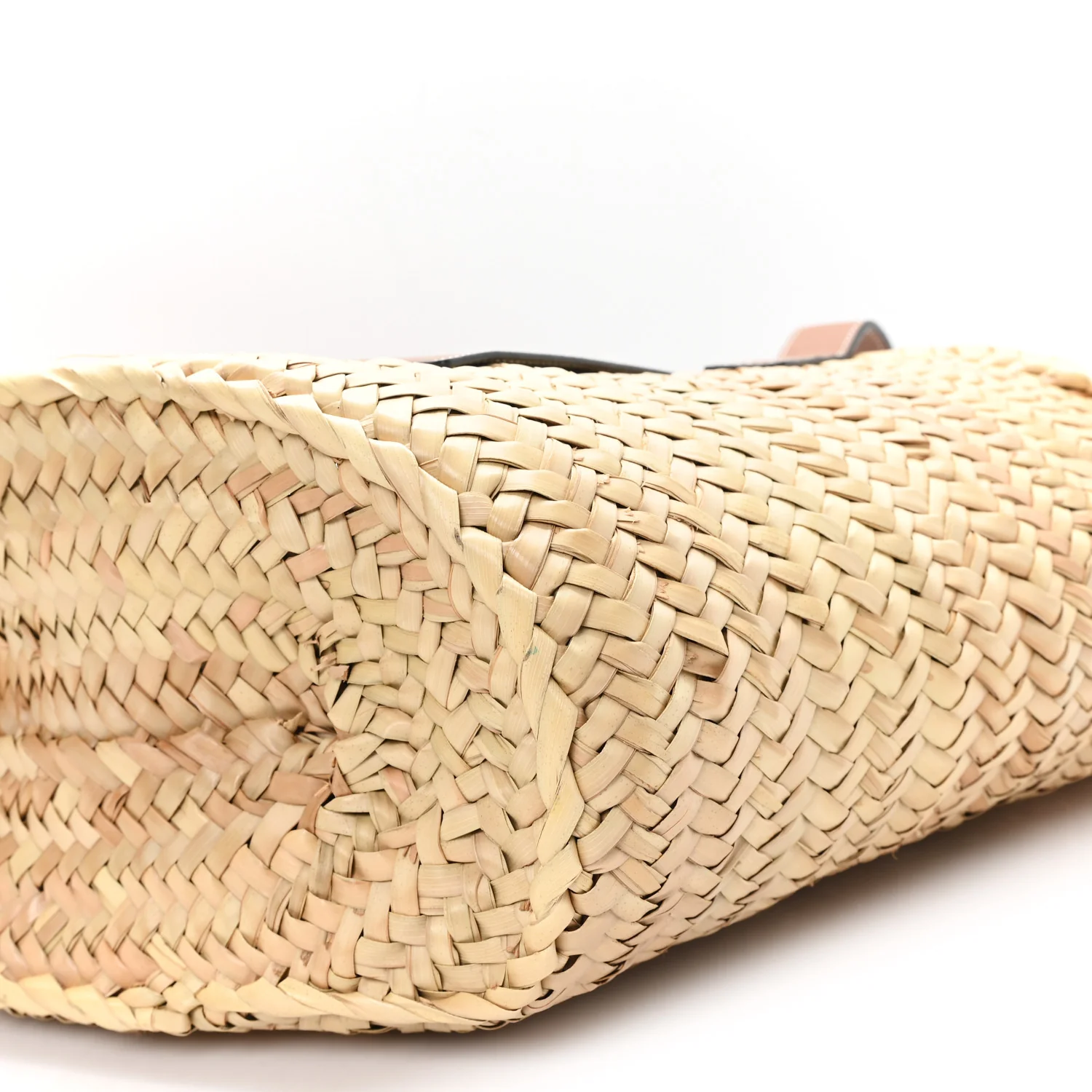 Raffia Large Basket Tote Bag Natural Tan - Top Club