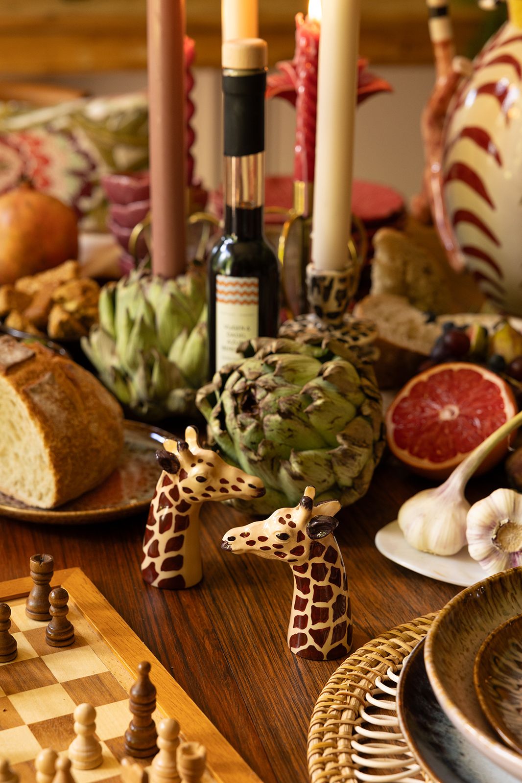 Peper en zoutstel giraffen