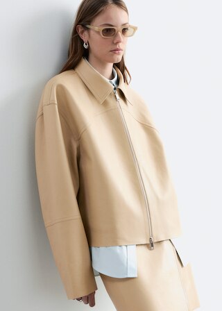 & Other Stories RELAXED LEATHER JACKET